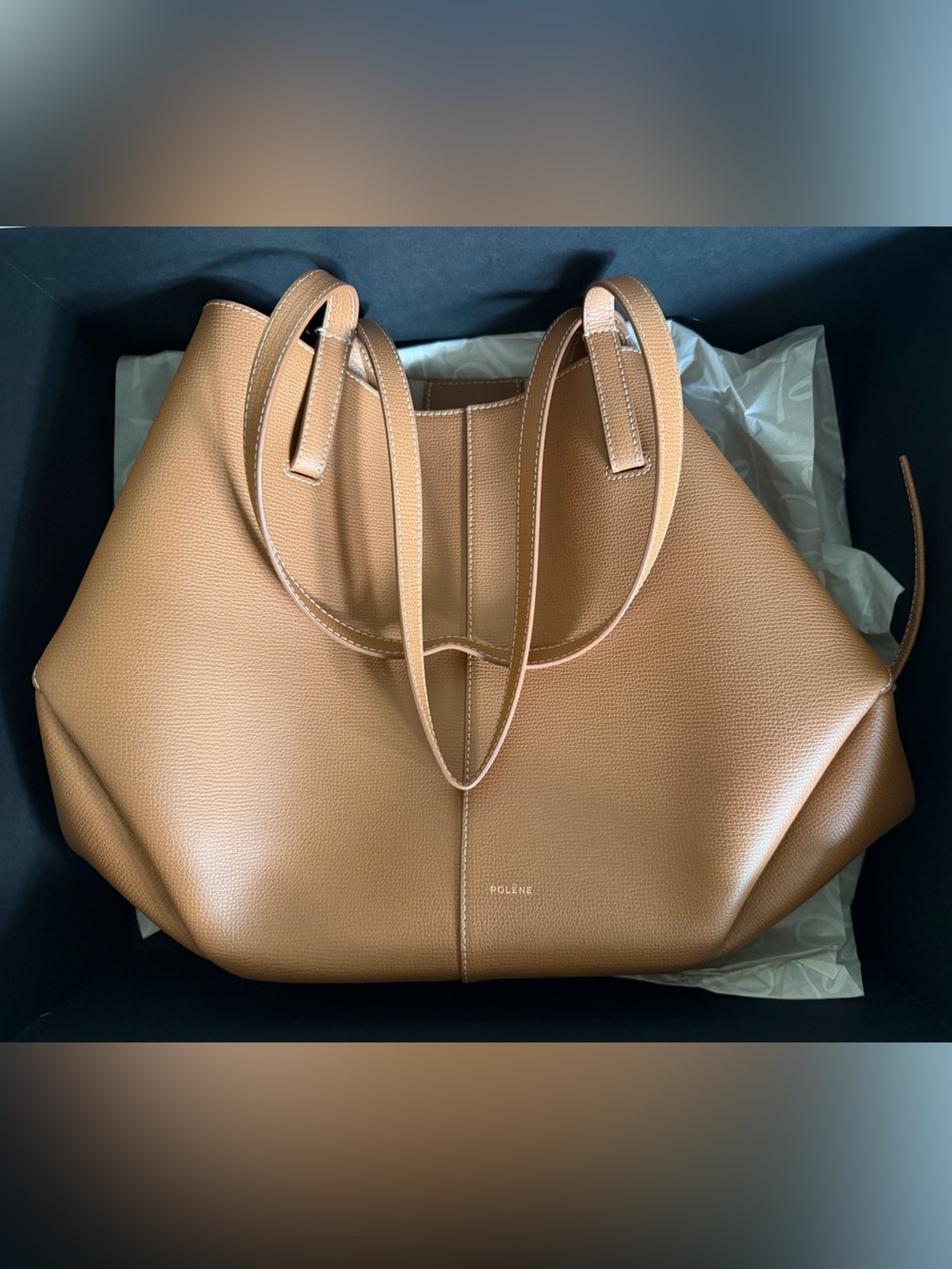 Polene Large Cyme tote Camel - Picture 7 of 8